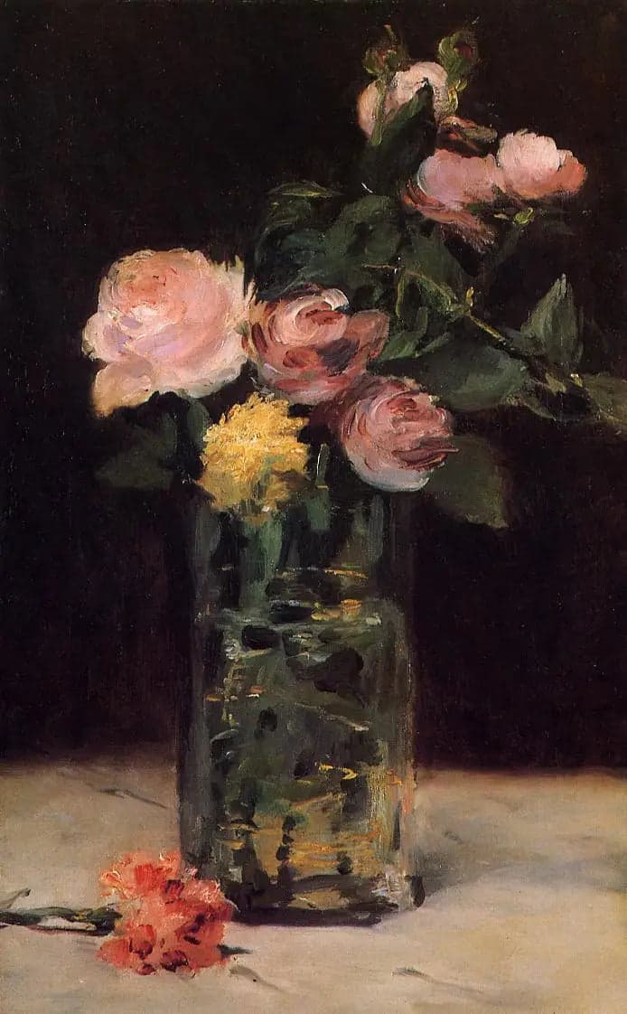 Roses in a vase