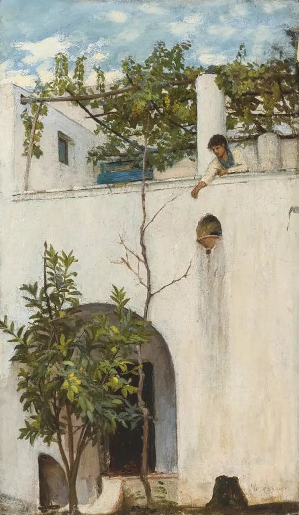 Lady on a Balcony, Capri