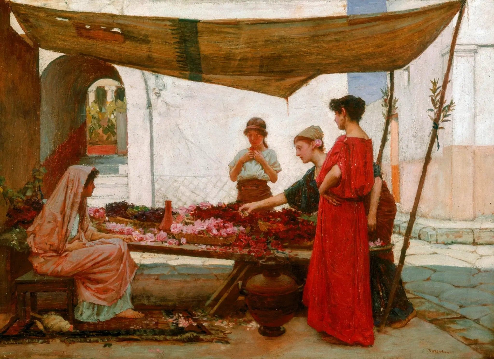 A Greek Flower Market