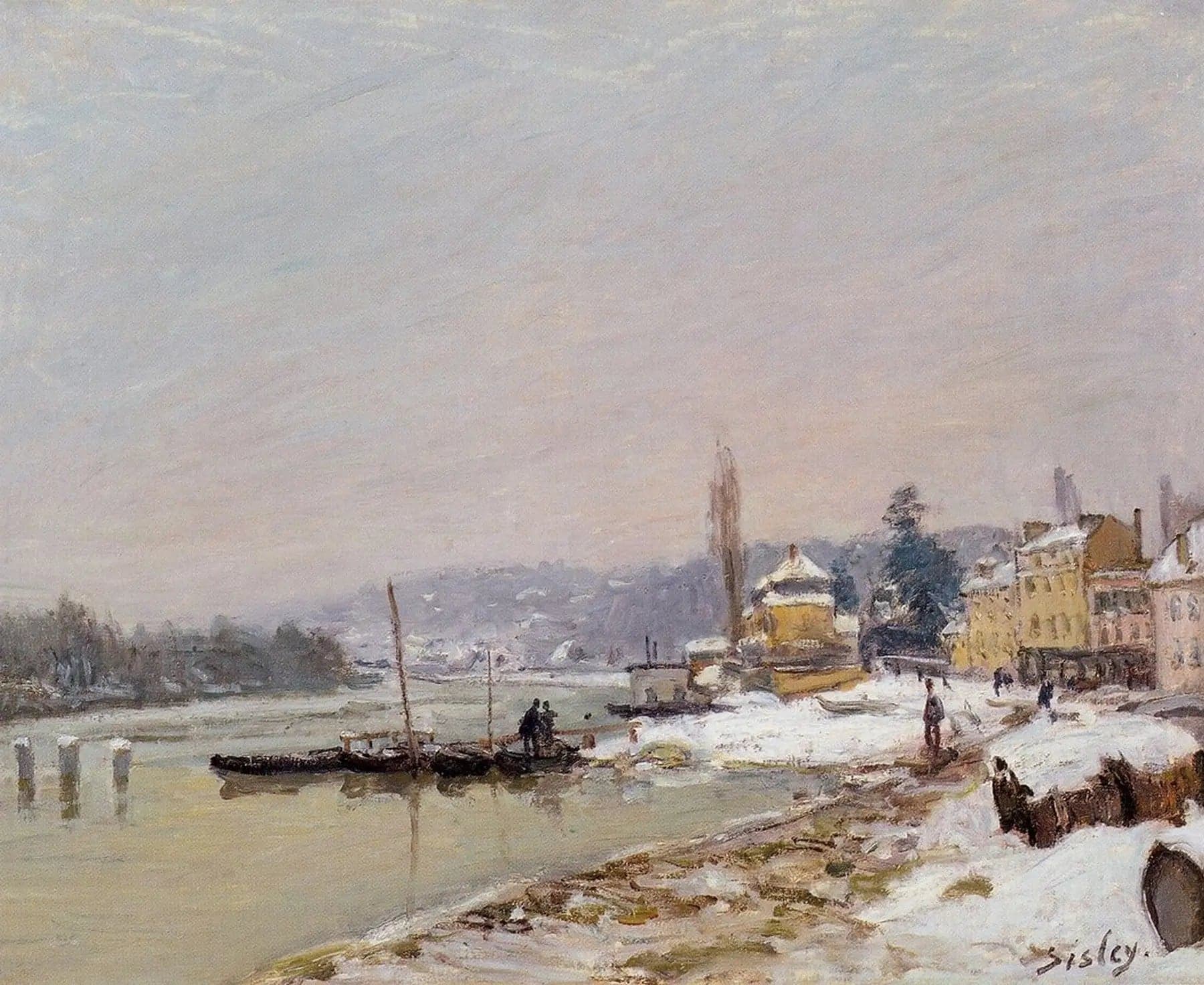 Port-Marly in the Snow