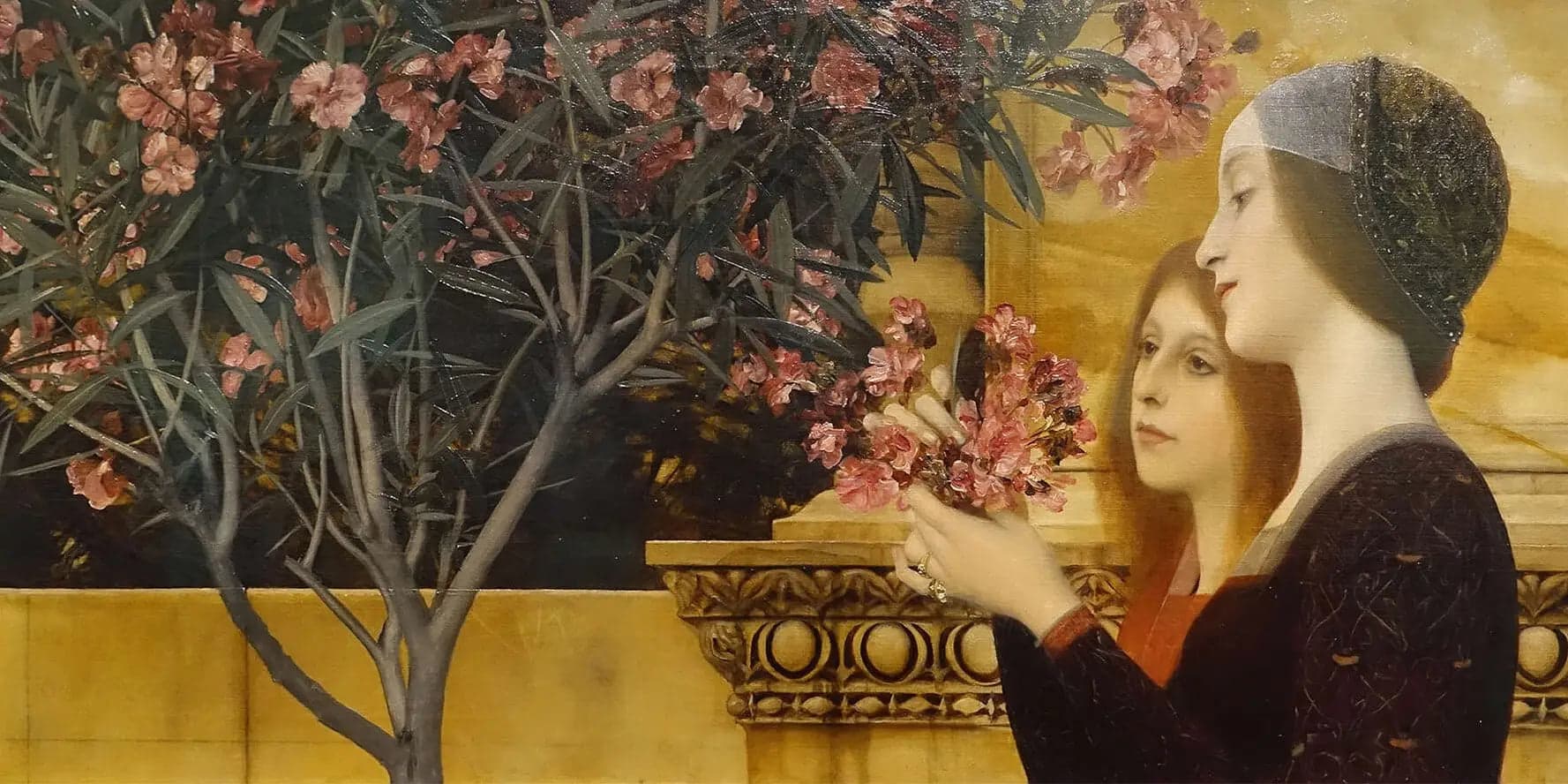 Two Girls with a Oleander