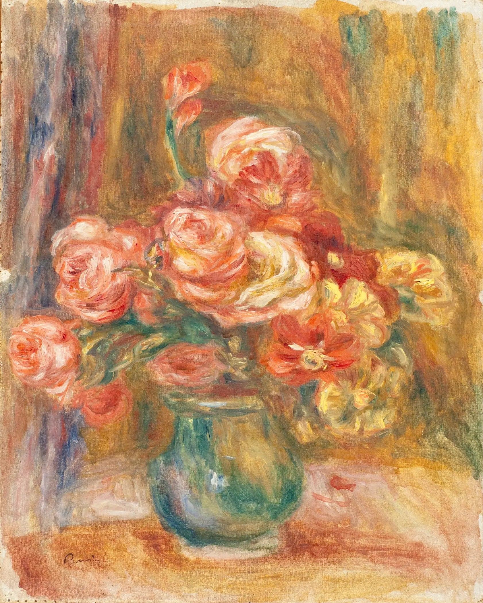 Vase of Roses - Pierre