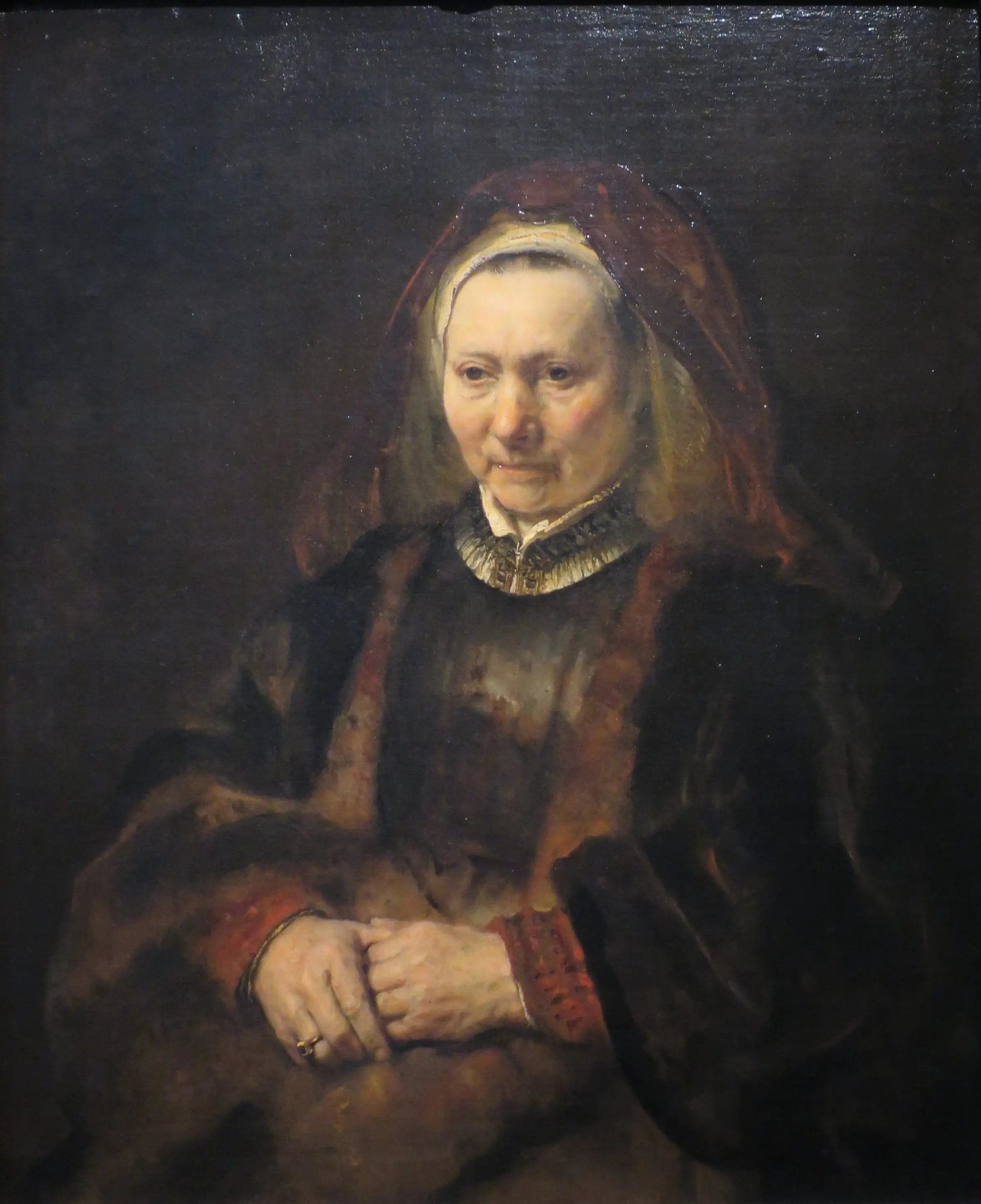 Portrait of an elderly woman