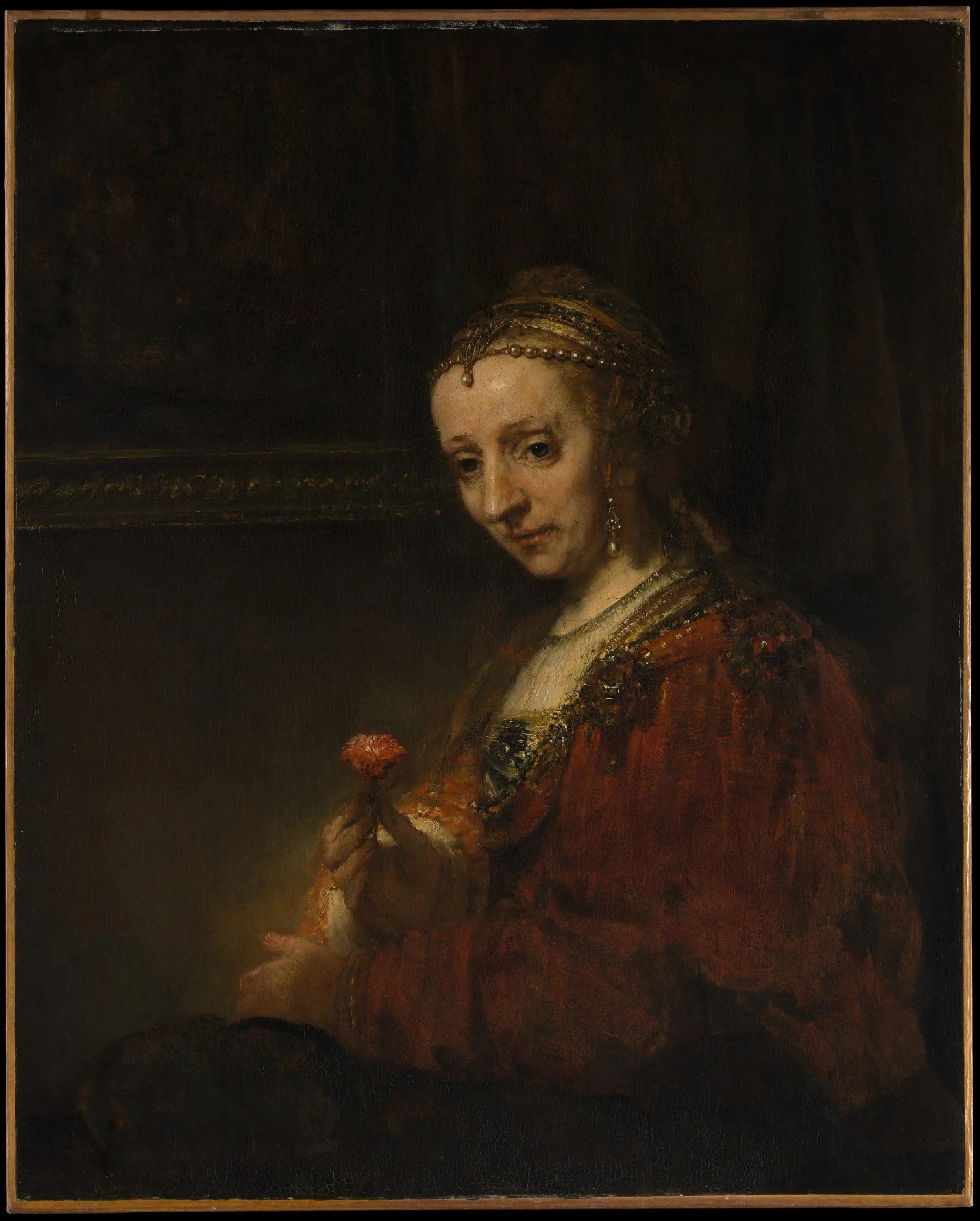 Woman with a Rose