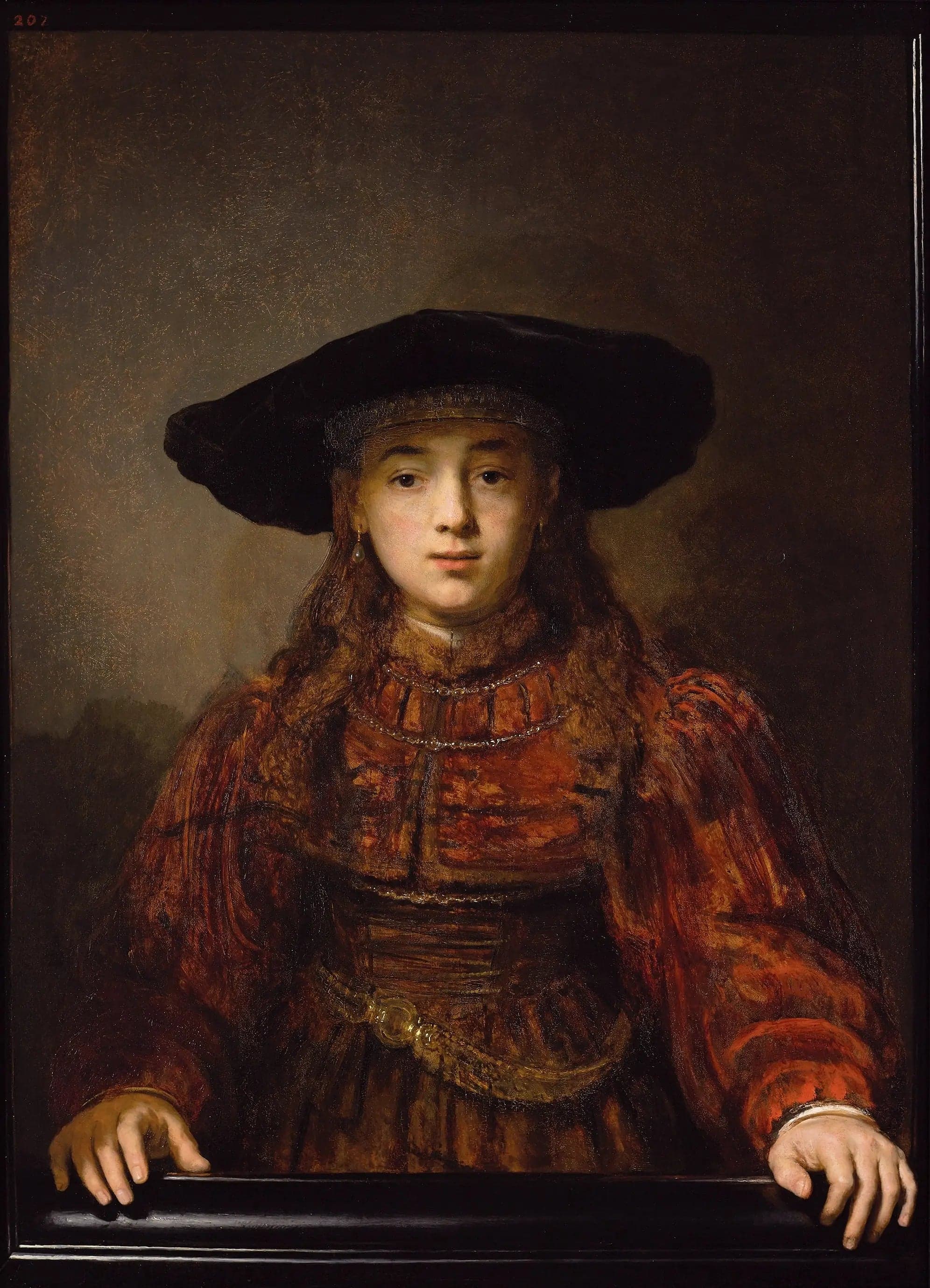 Young Girl in a Frame