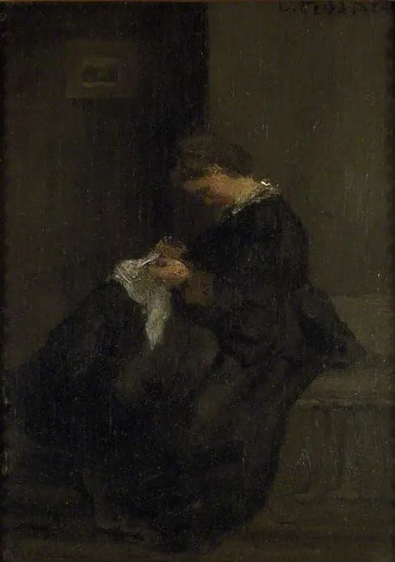 Mrs. Pissarro Sewing