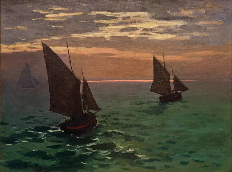 Fishing Boats at Sea