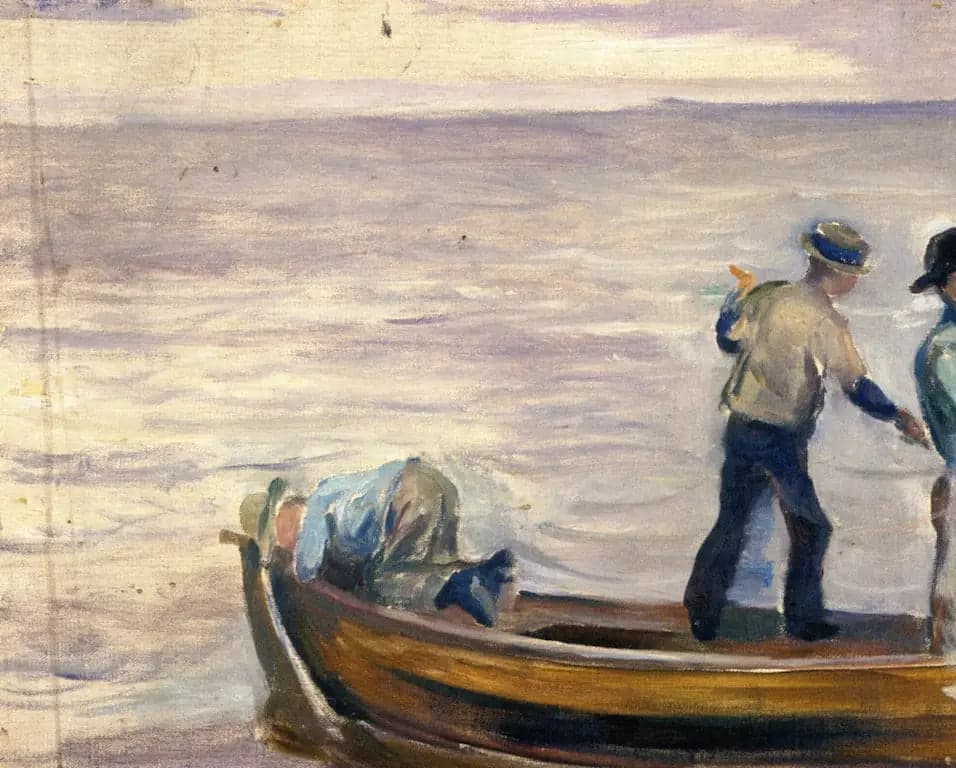 Boat with Three Boys