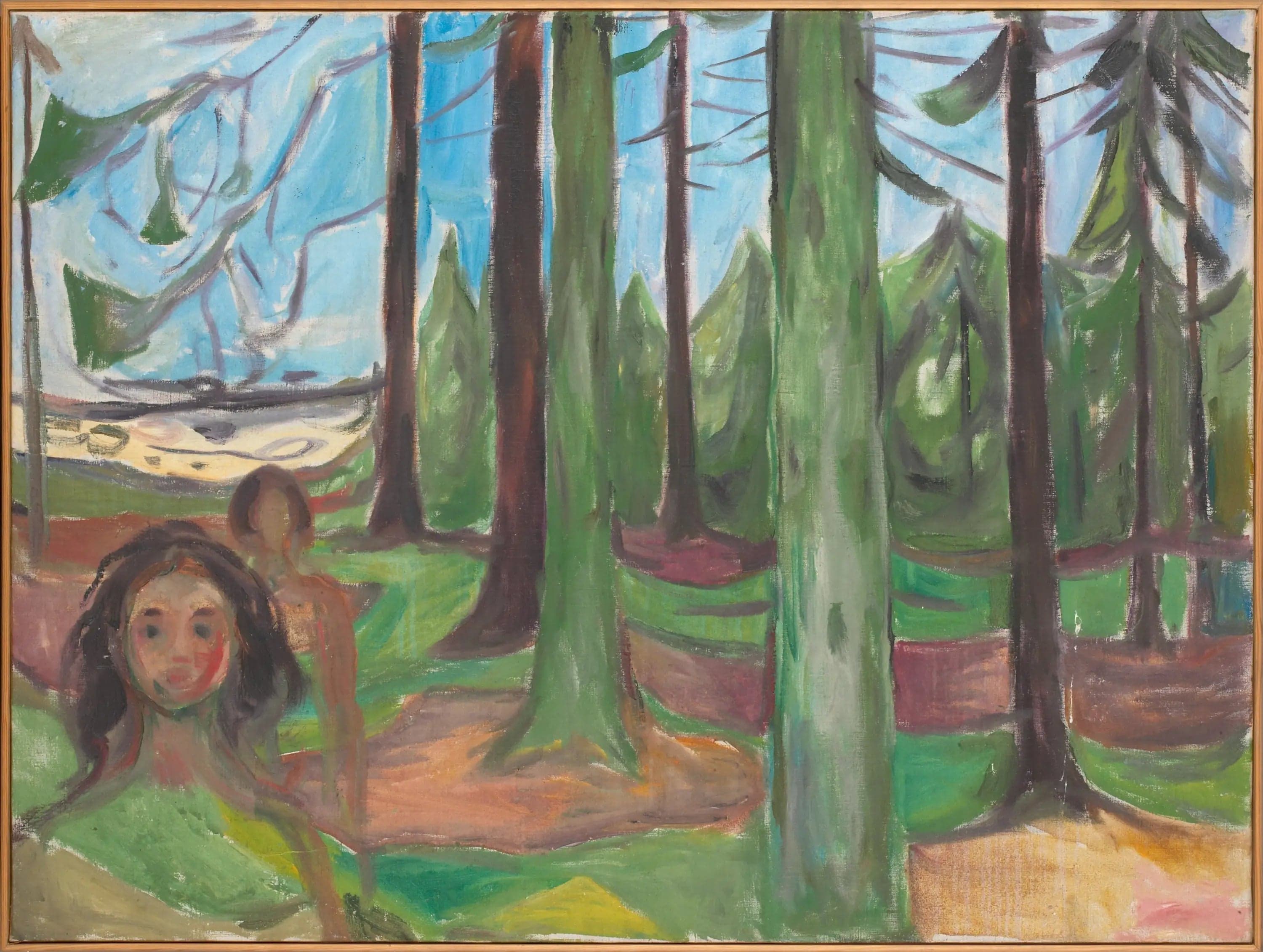 Forest with Two Figures