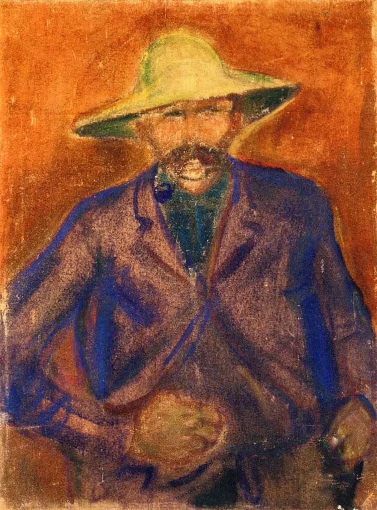 Man with a Straw Hat