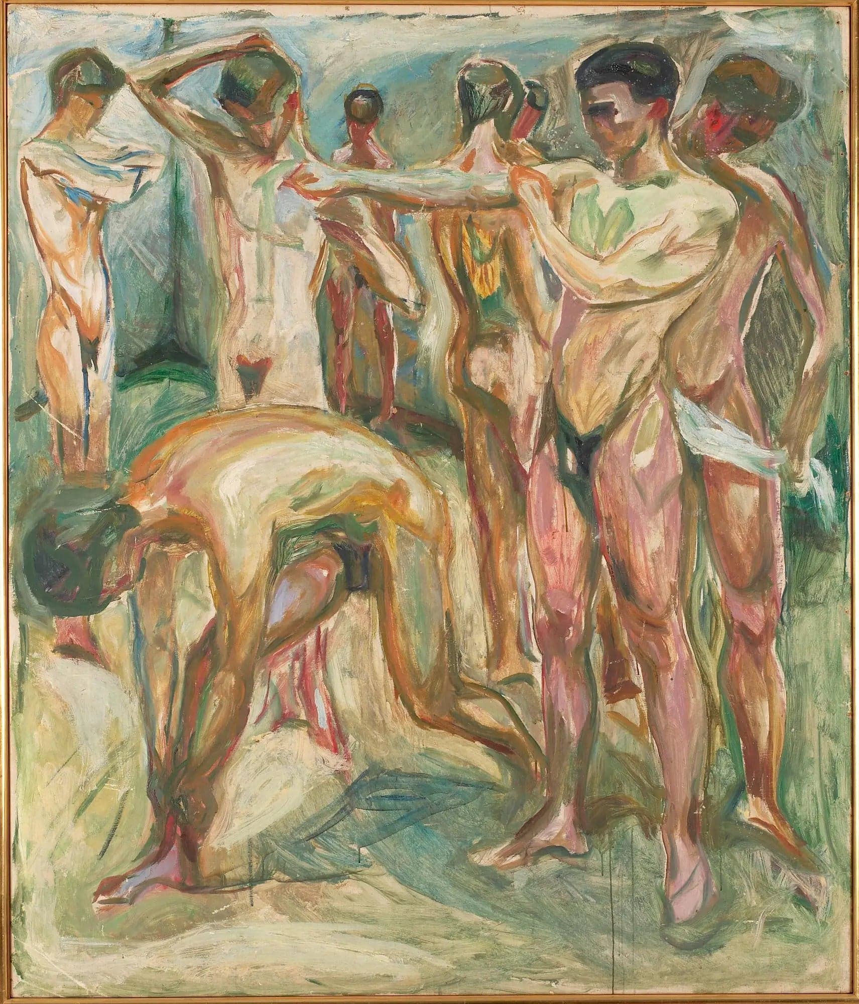 Naked Men at the Baths