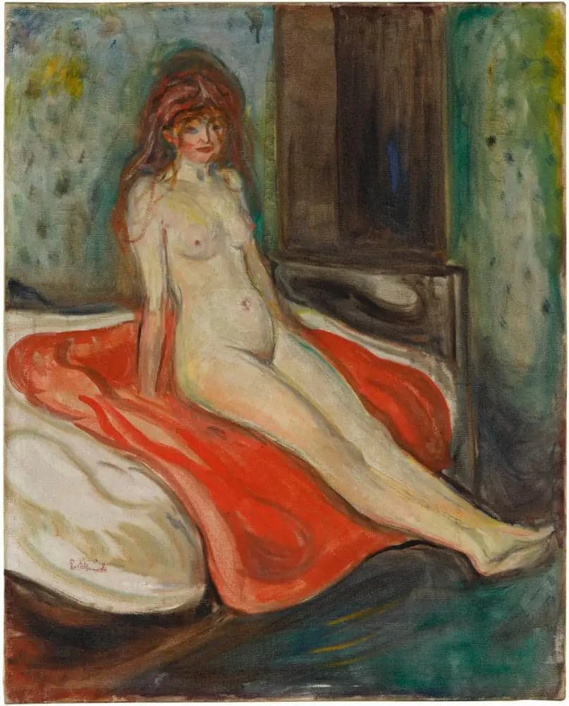 Nude Sitting on the Bed