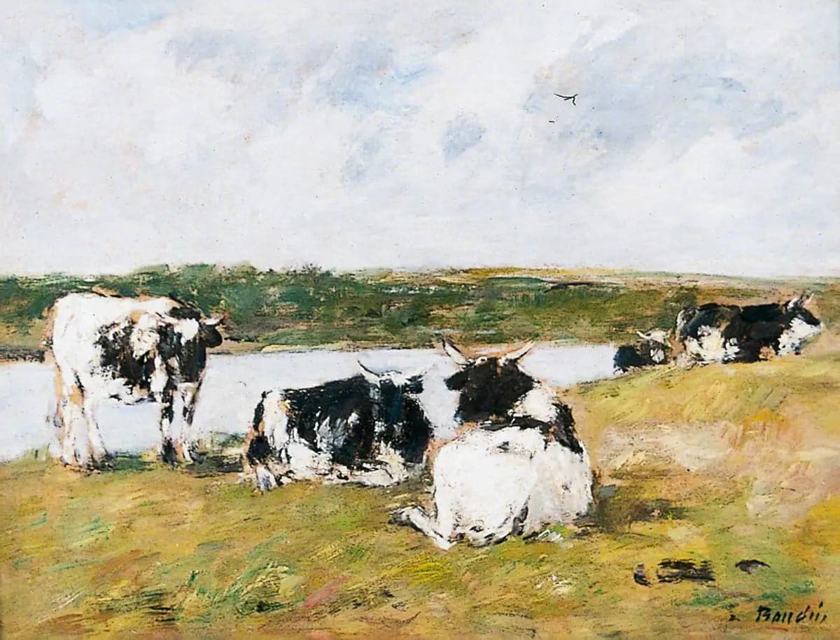 Cows by the River