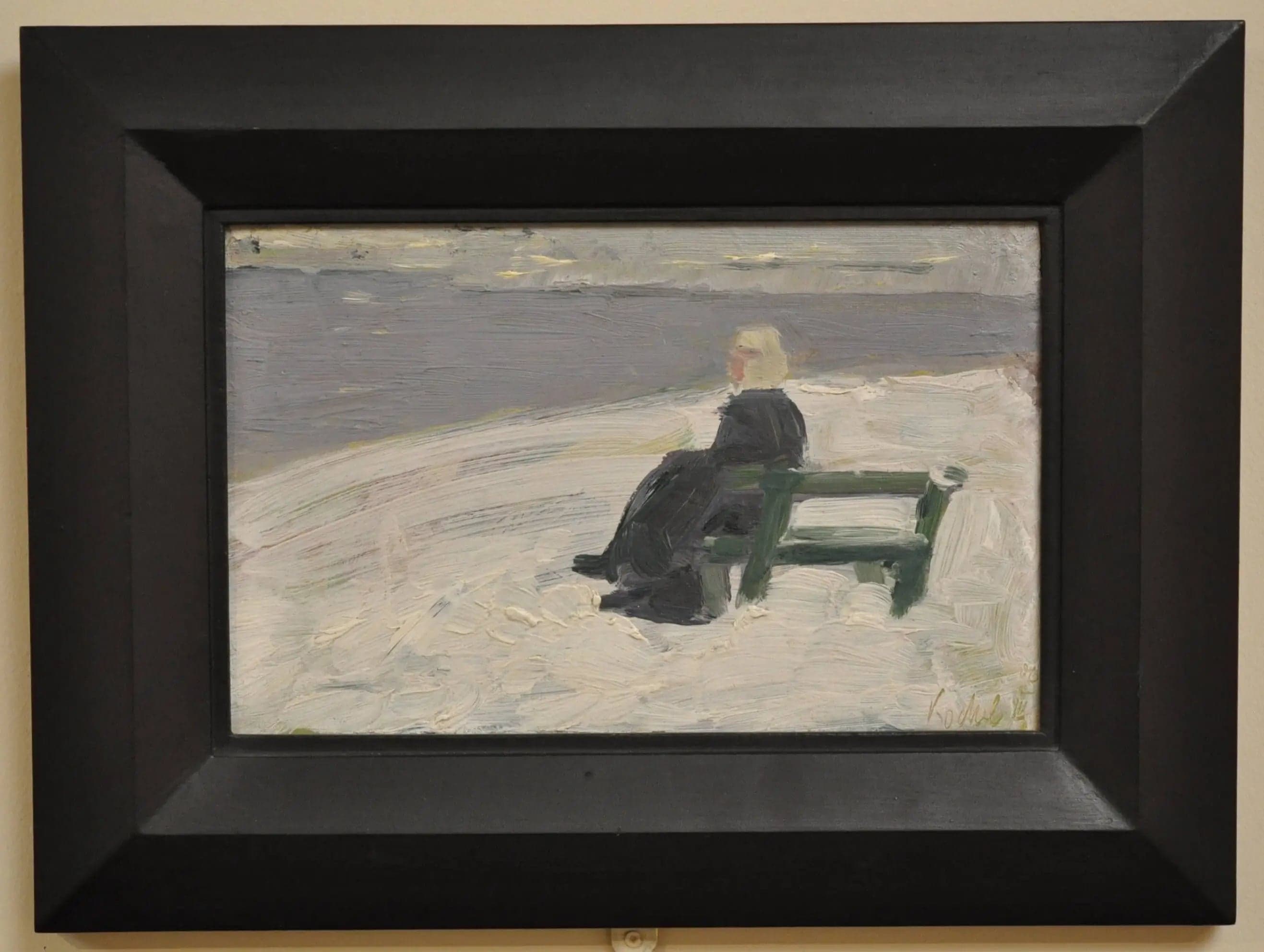Woman in a Winter Landscape