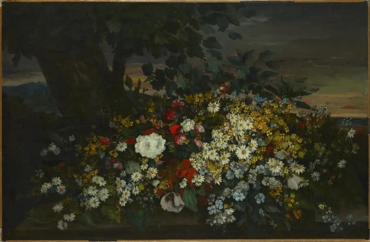 Flowers on a Bench