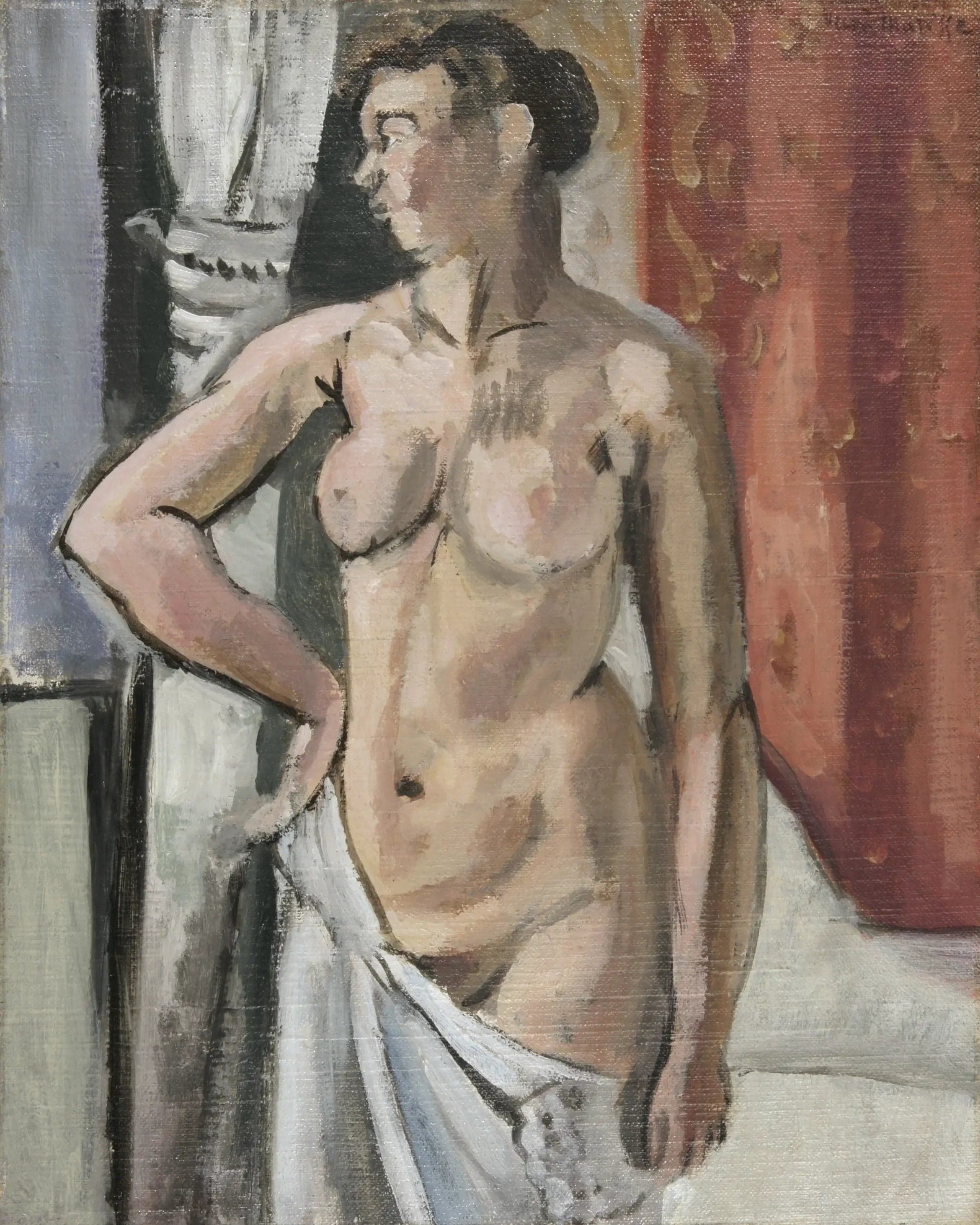 Nude with Drapery