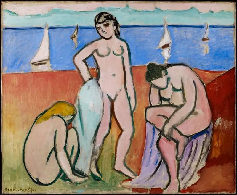 Three Bathers
