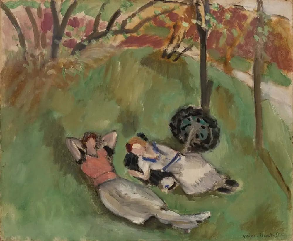 Two Women Lying Down