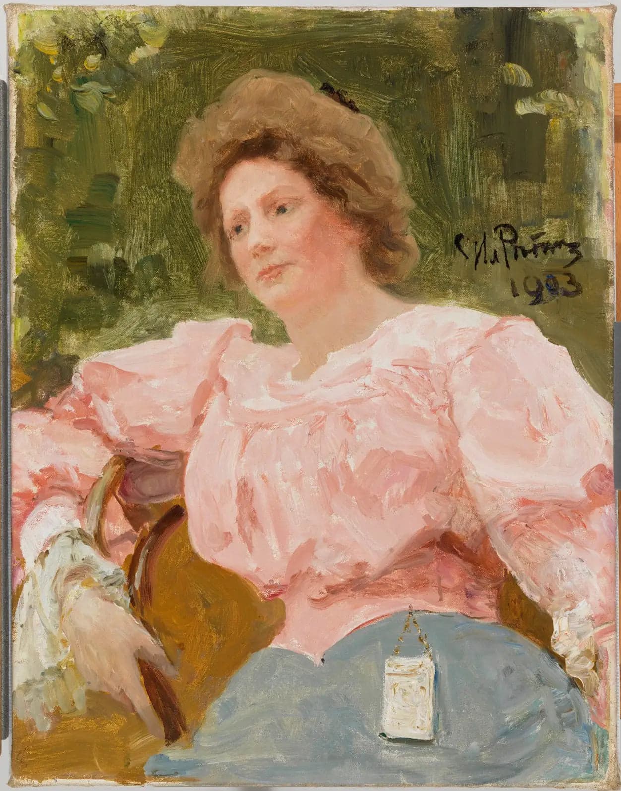 Young Woman in Pink