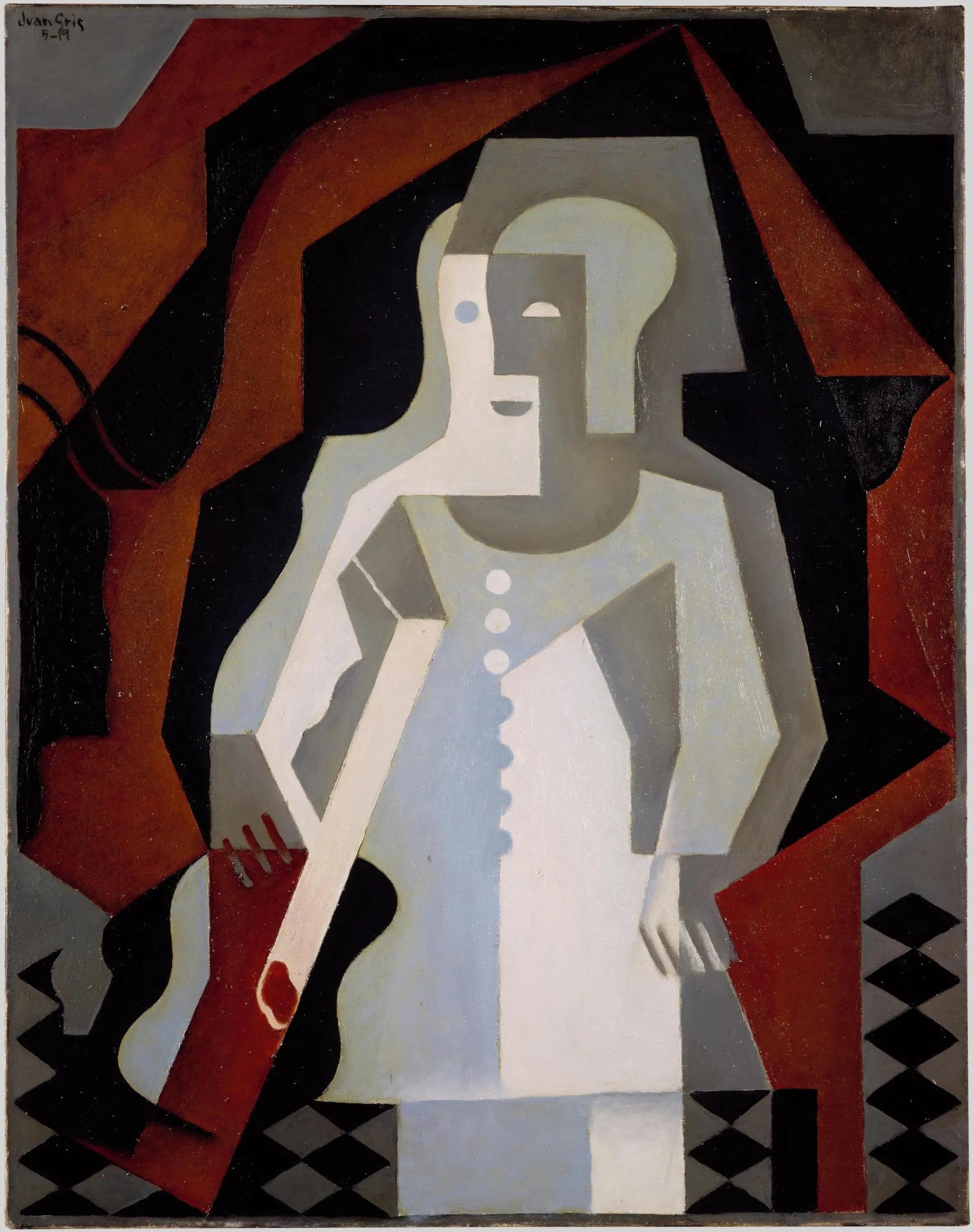 Pierrot with Guitar