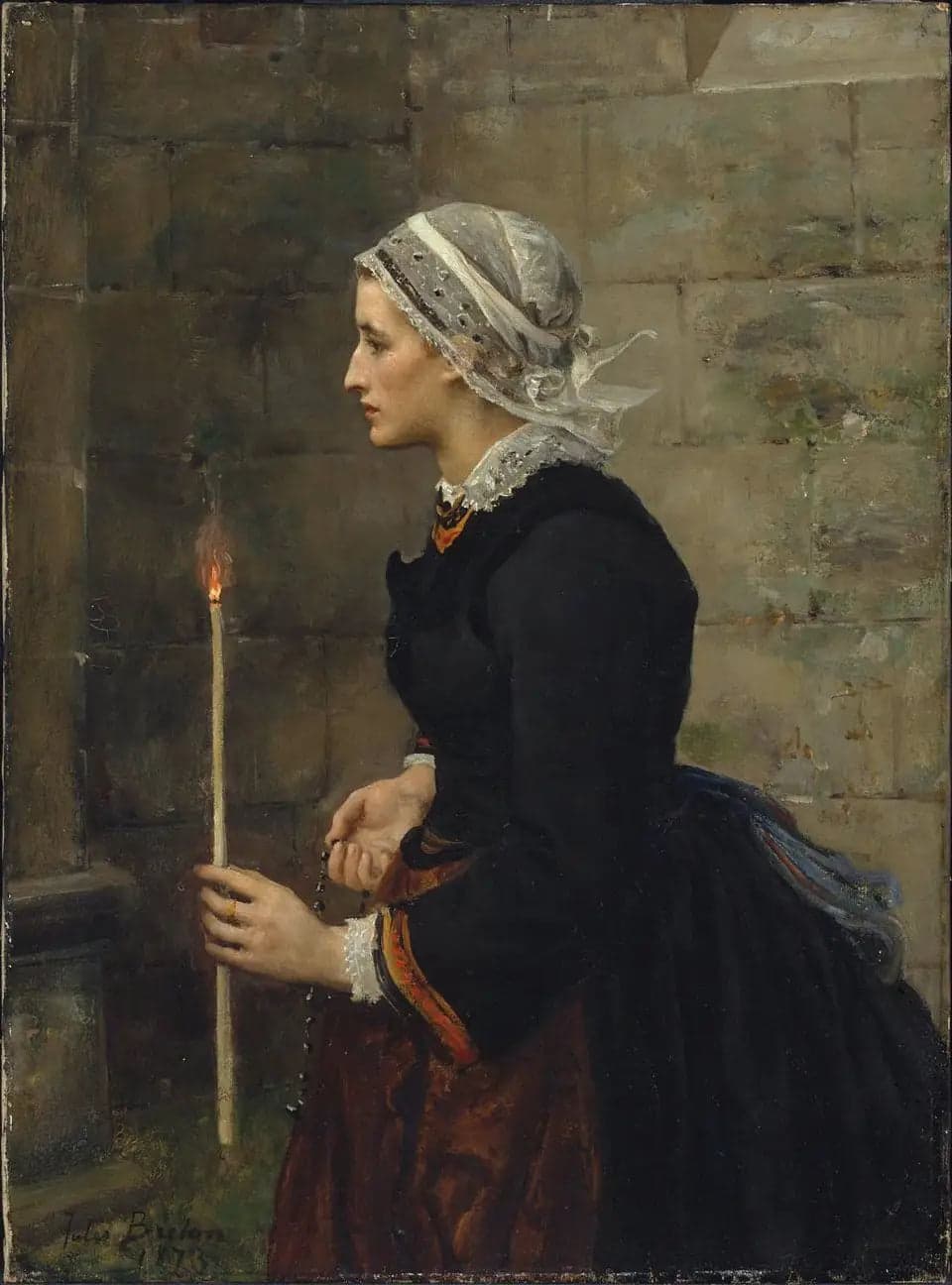 Woman with a Fine Candle