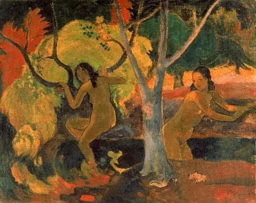 Bathers in Tahiti