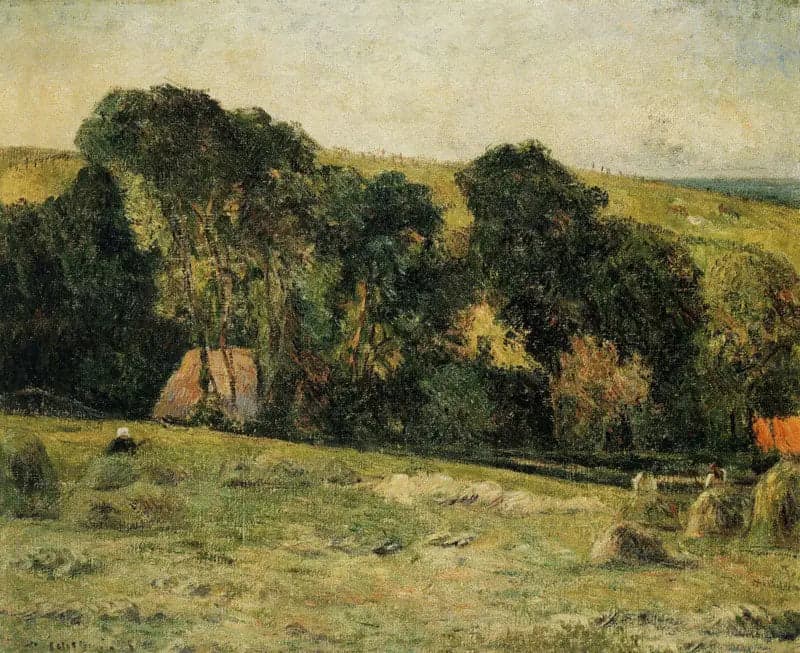 The Haymaking near Dieppe