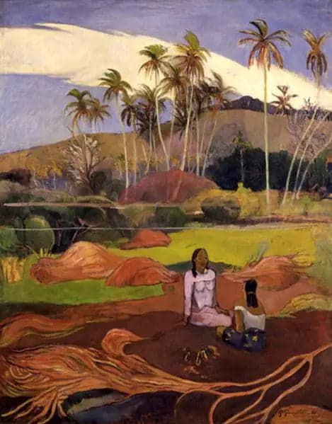 Women near the Palms