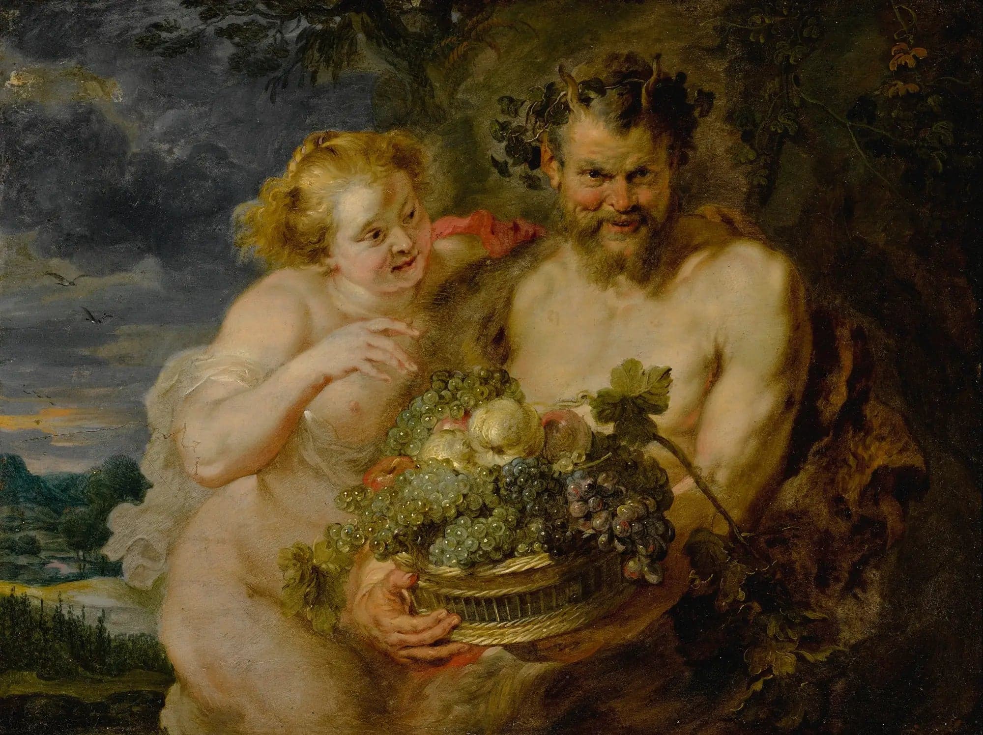 Satyr and Bacchante