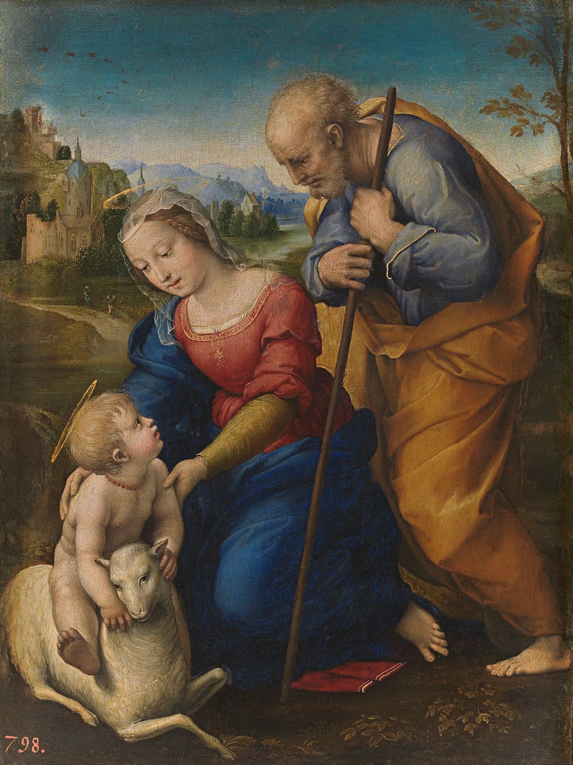 The Holy Family with the Lamb