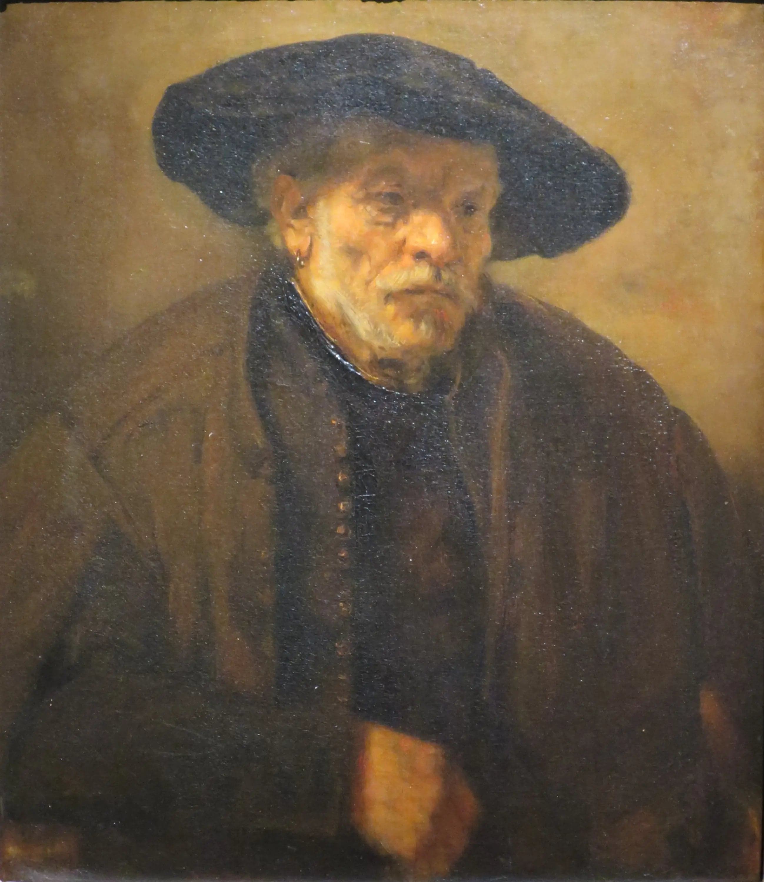 Portrait of an elderly man.