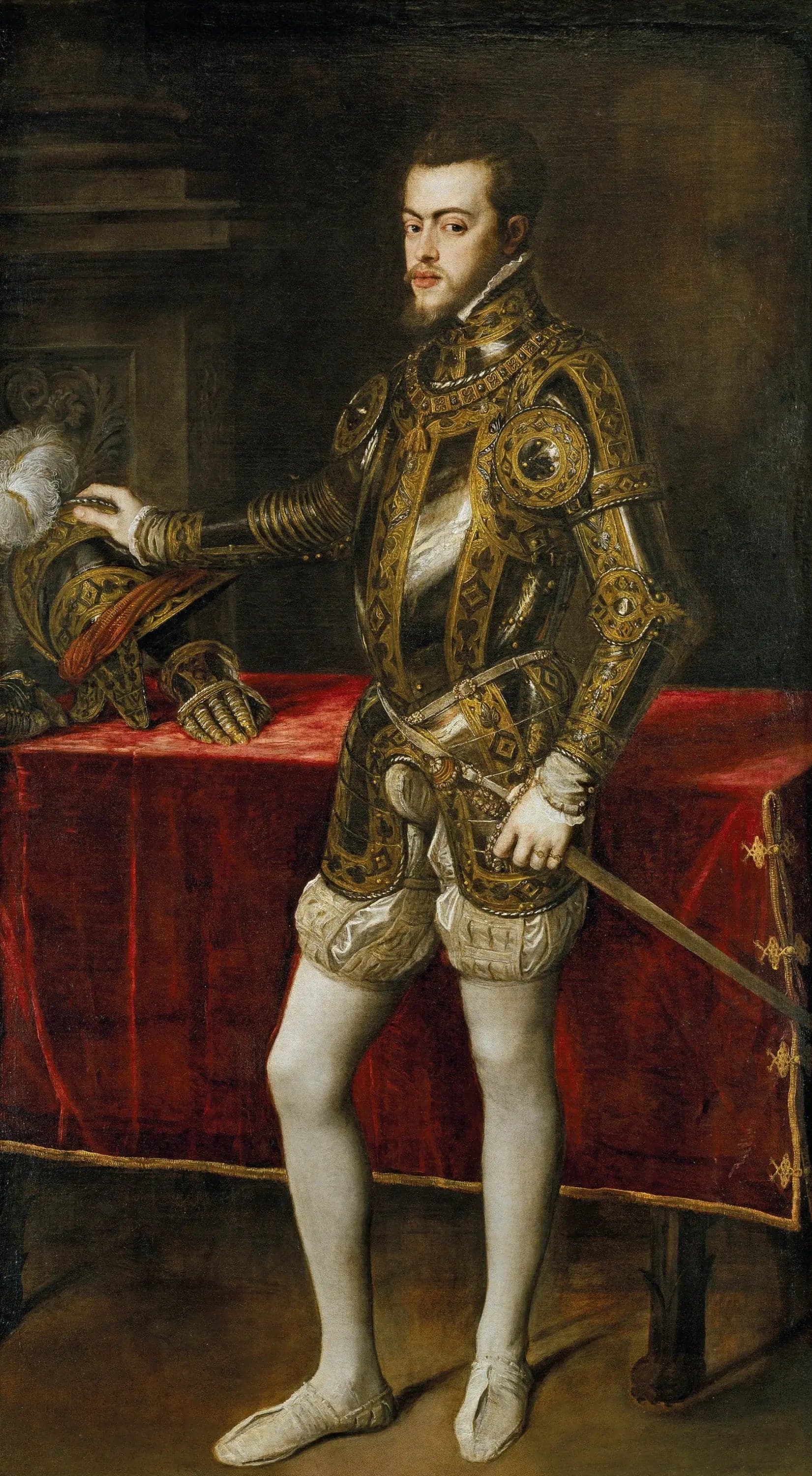 Portrait of Philip II in armor