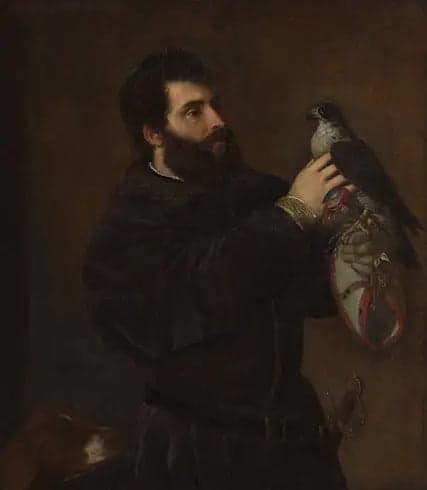 Portrait of a Man with a Falcon
