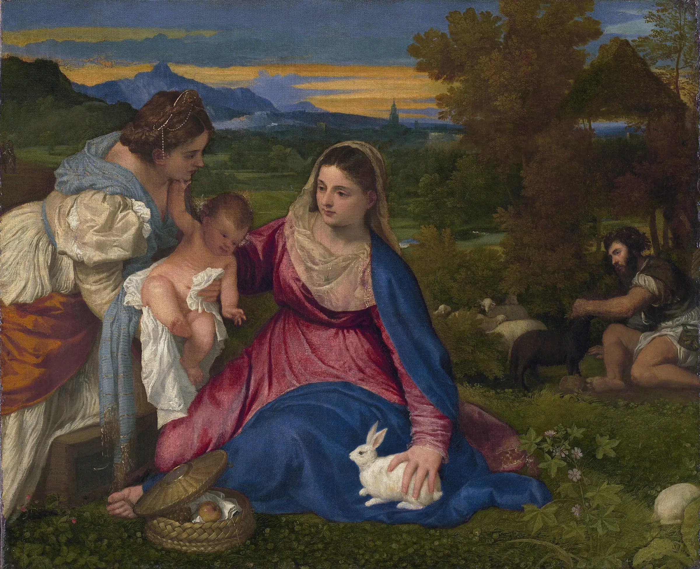 The Virgin with Rabbit