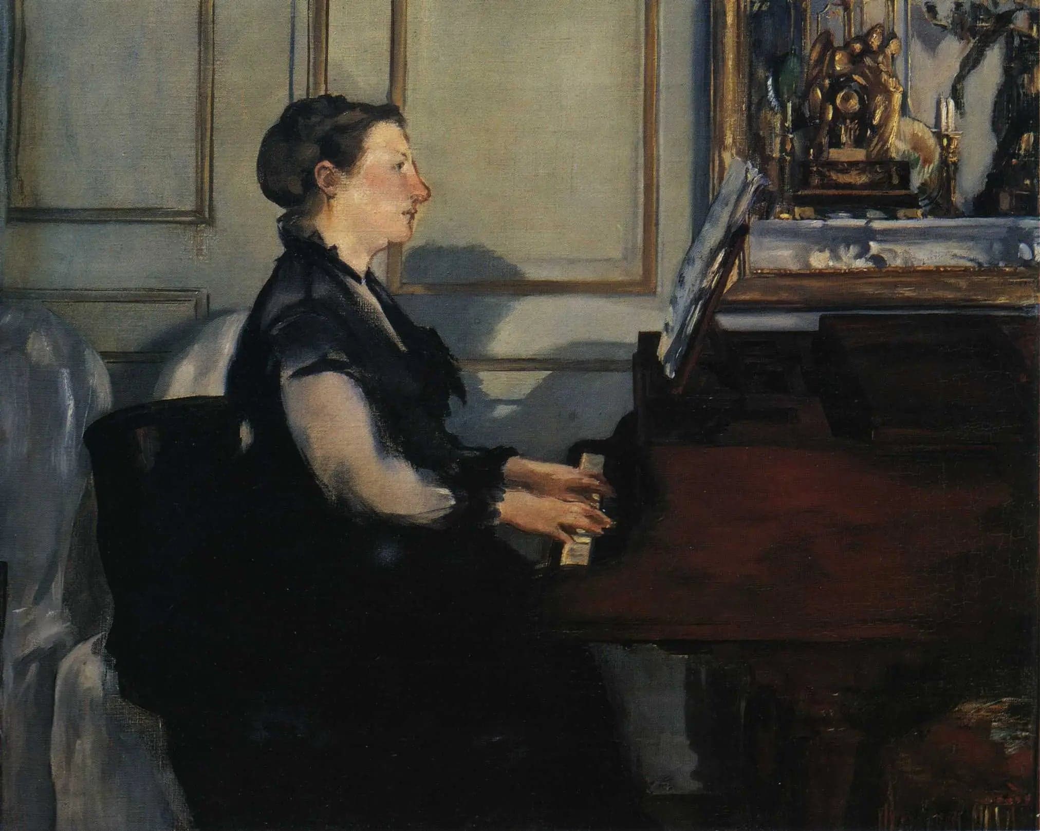 Madame Manet at the Piano