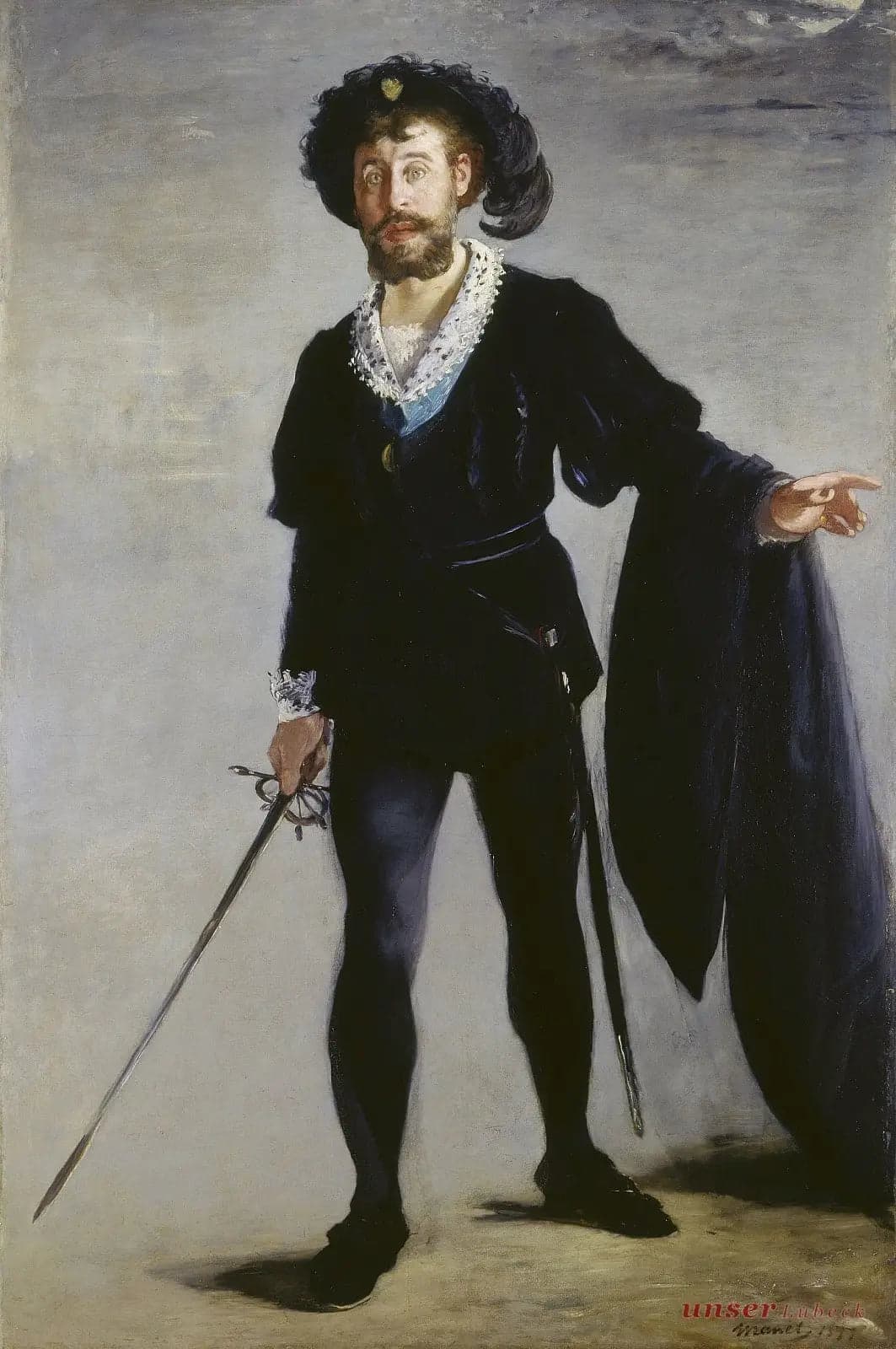 Portrait of Faure as Hamlet