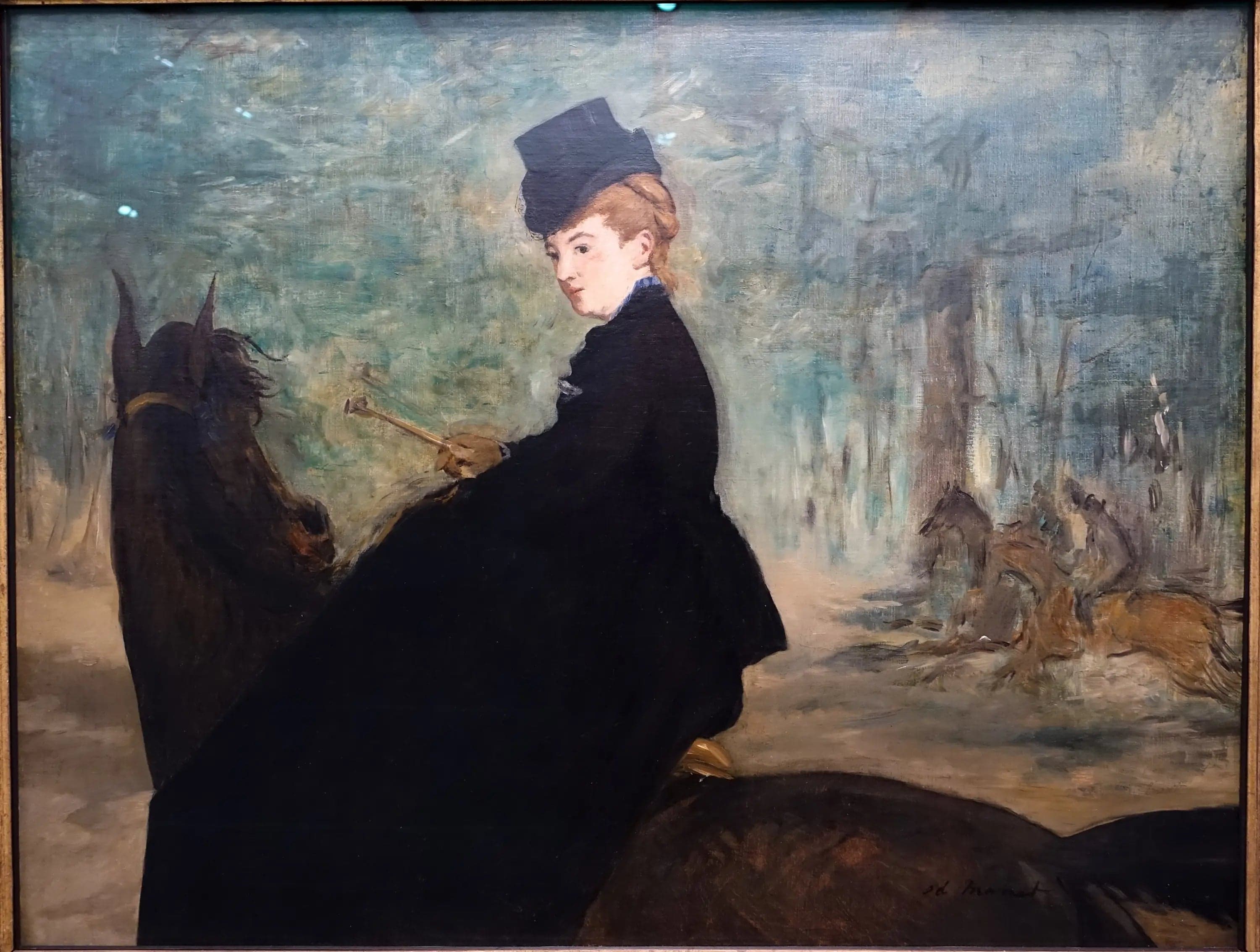 Portrait of Marie Lefébure on Horseback