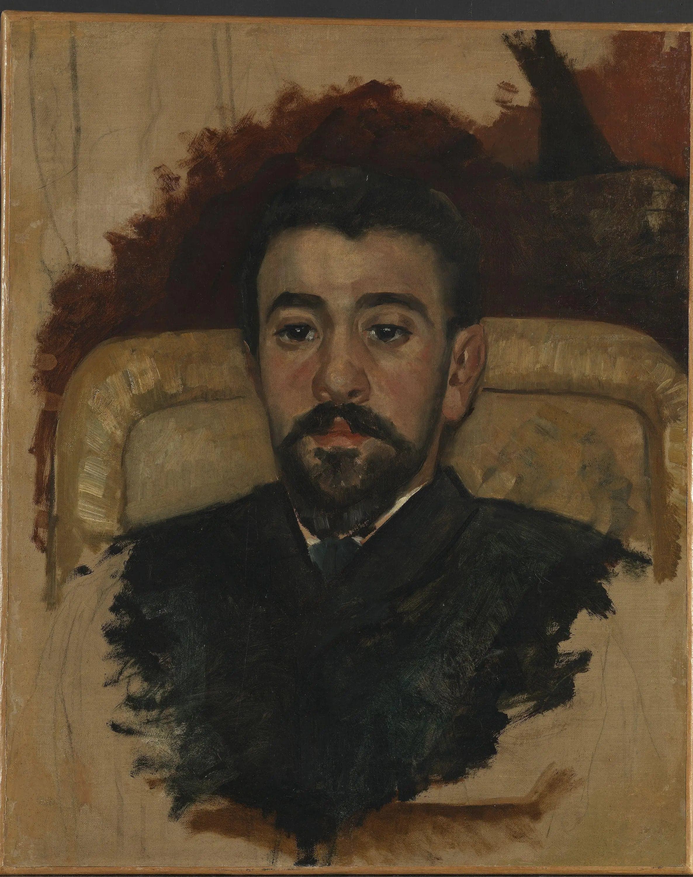 Portrait of the Italian painter Giuseppe De Nittis