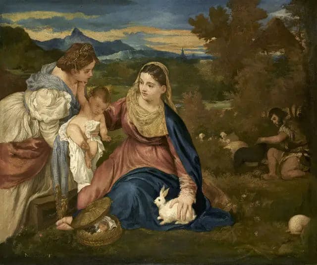 The Virgin with the Rabbit