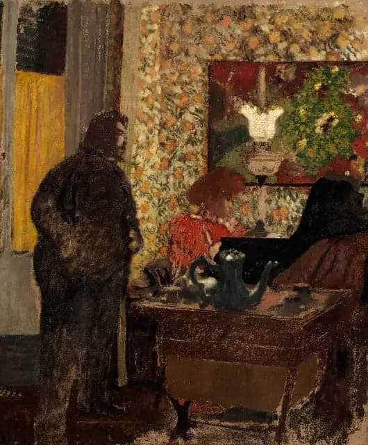 Interior with Misia Natanson at the piano