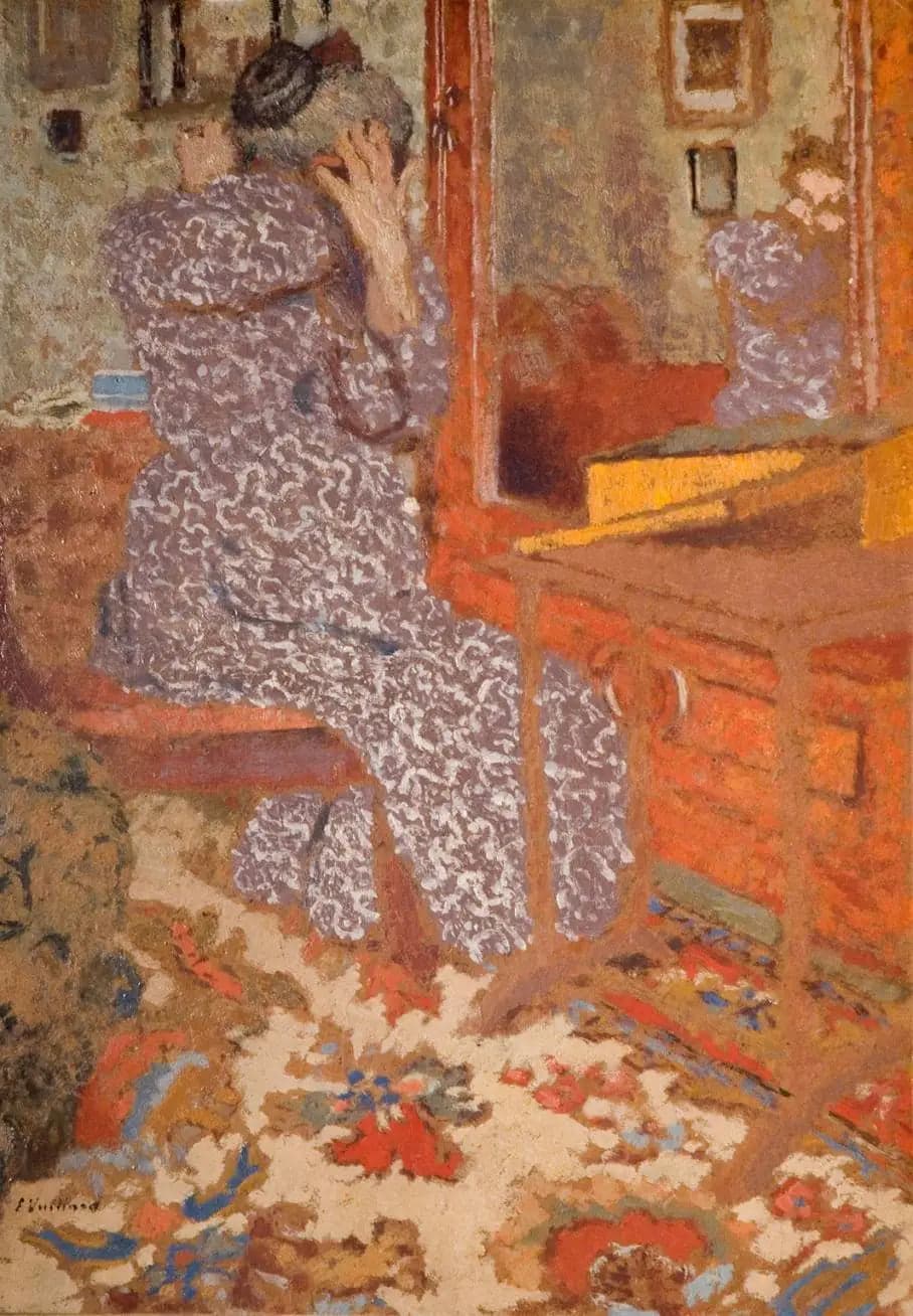 Madame Vuillard arranging her hair
