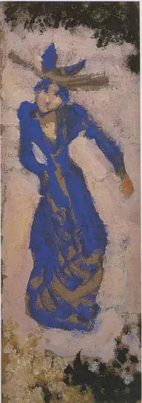 Marthe Mellot in Blue