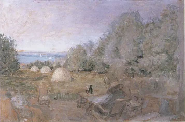 The millstones at the Jardin des Étincelles in Criqueboeuf