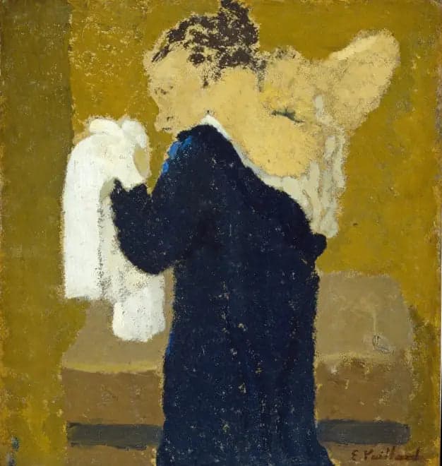 Woman at her toilette