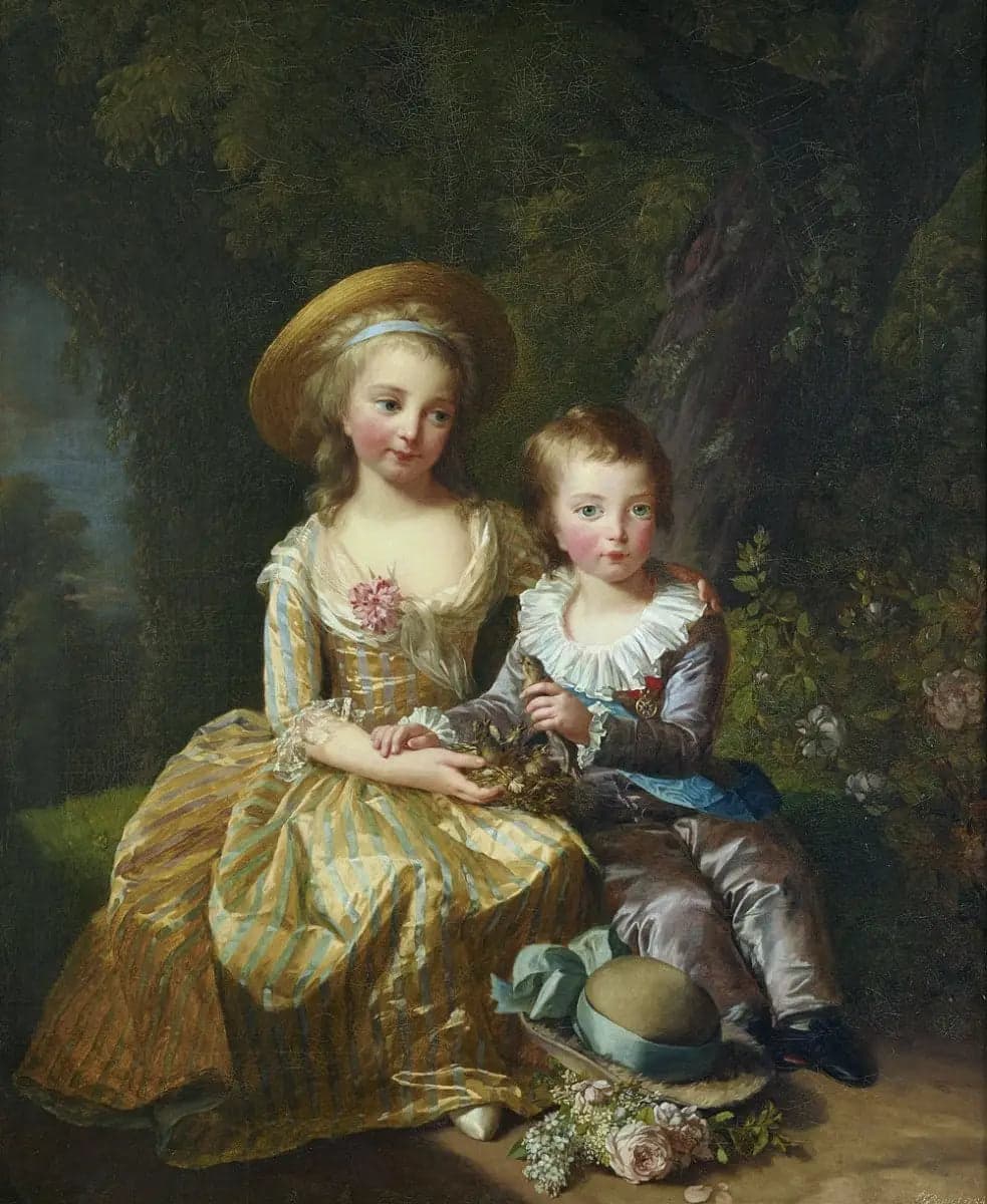 Marie-Thérèse and her brother the dauphin