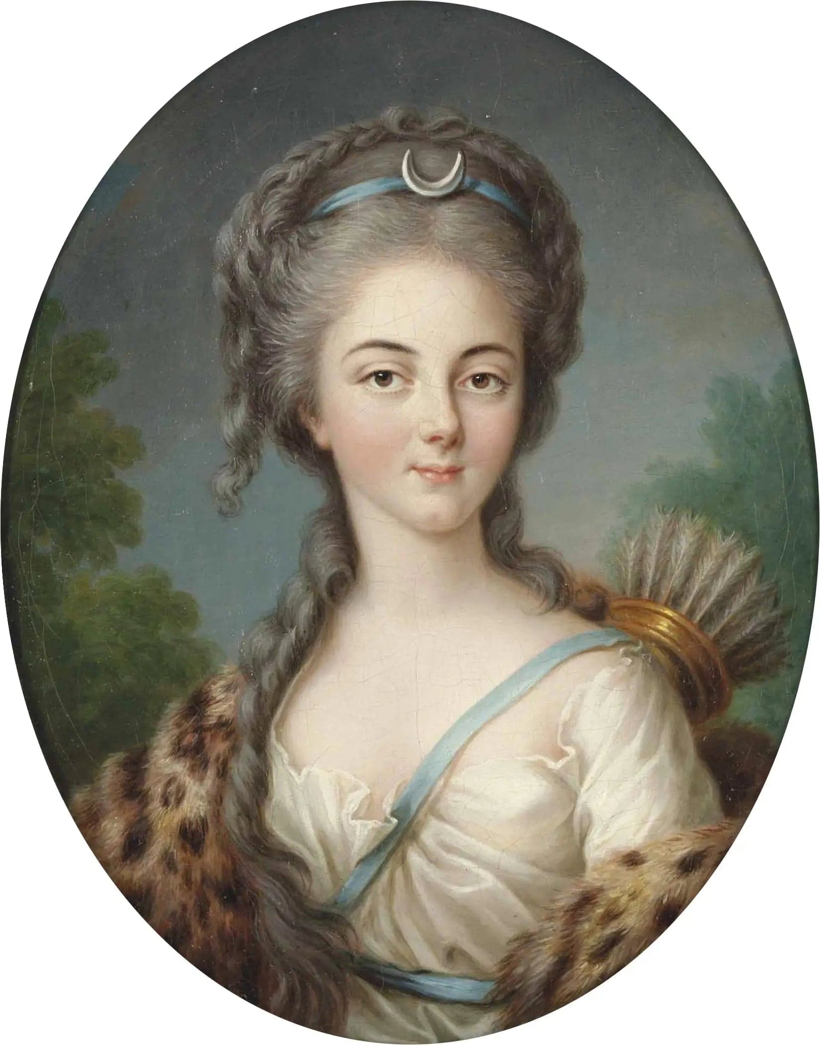Portrait of Anne Charlotte de Lorraine, Mademoiselle de Brionne, en Diane