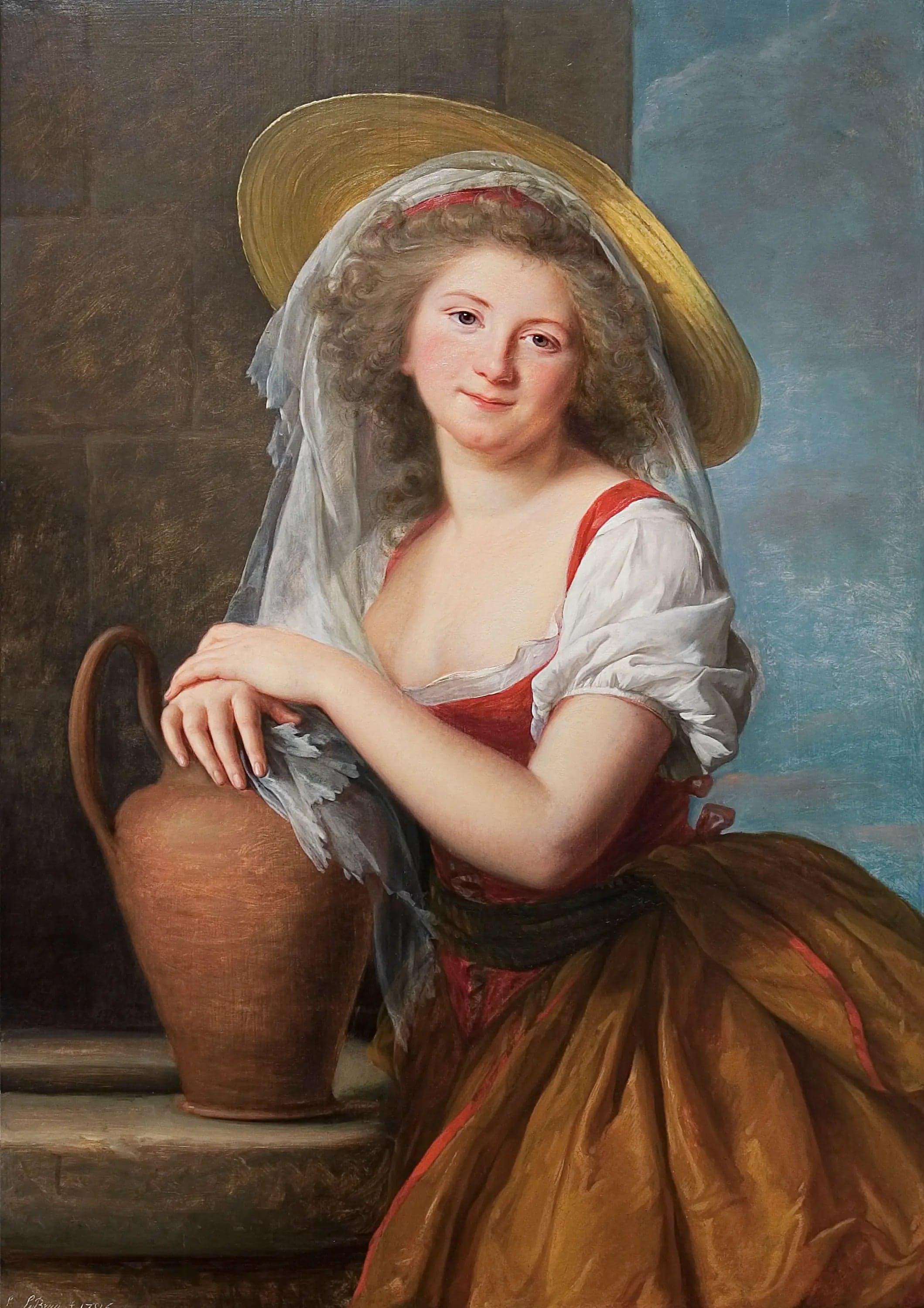 Portrait of Marguerite Baudard de Saint James, Marquise de Puységur, en laitière