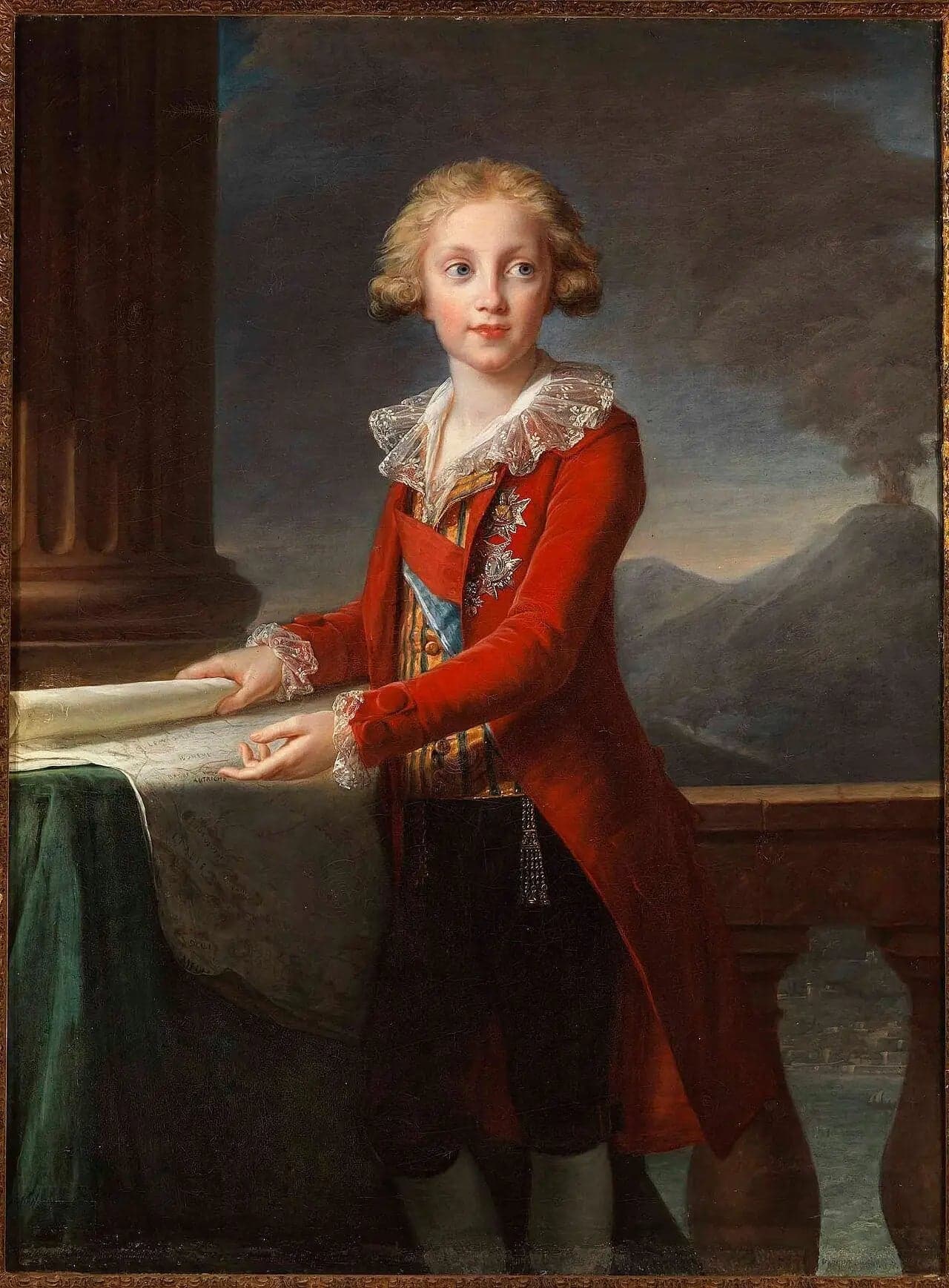 Portrait of the young Francesco of Bourbon-Sicily