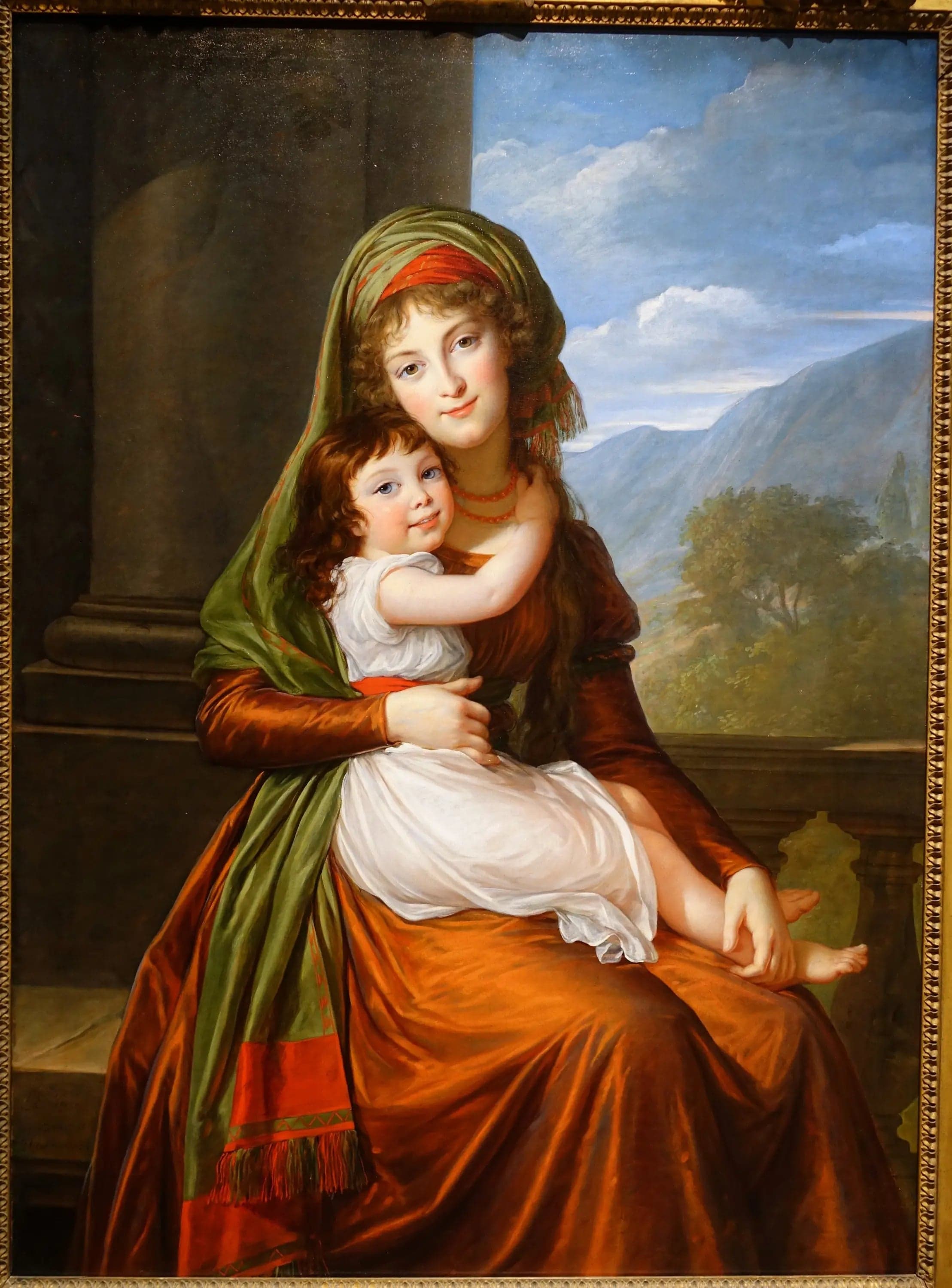 The Countess von Schoenfeld with her daughter