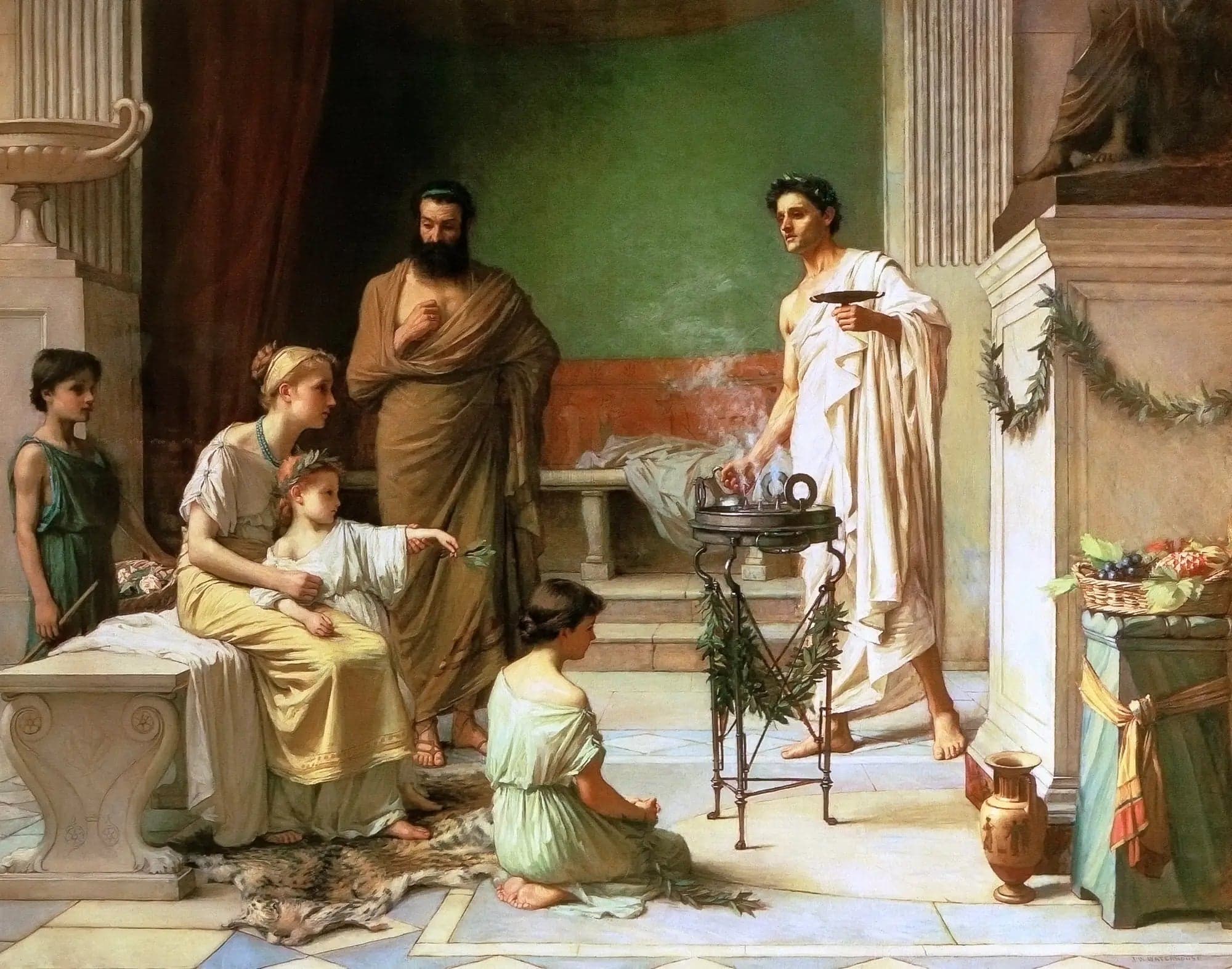 A Sick Child Brought to the Temple of Aesculapius